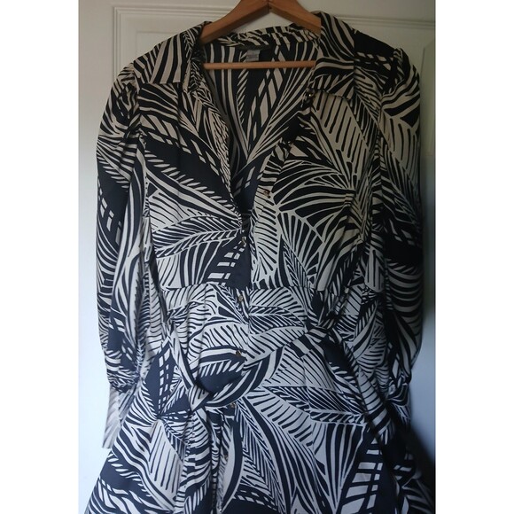 Boho Maxi Dress Love By Design Black/Cream Floral Size Large - Picture 6 of 9